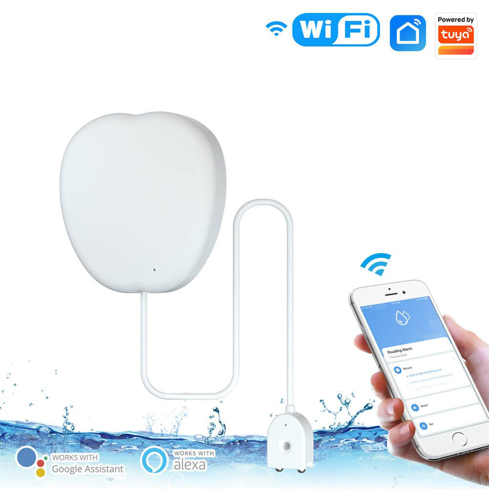 WiFi Smart Flood Sensor Home Alarm Water Leakage Detector - MOES