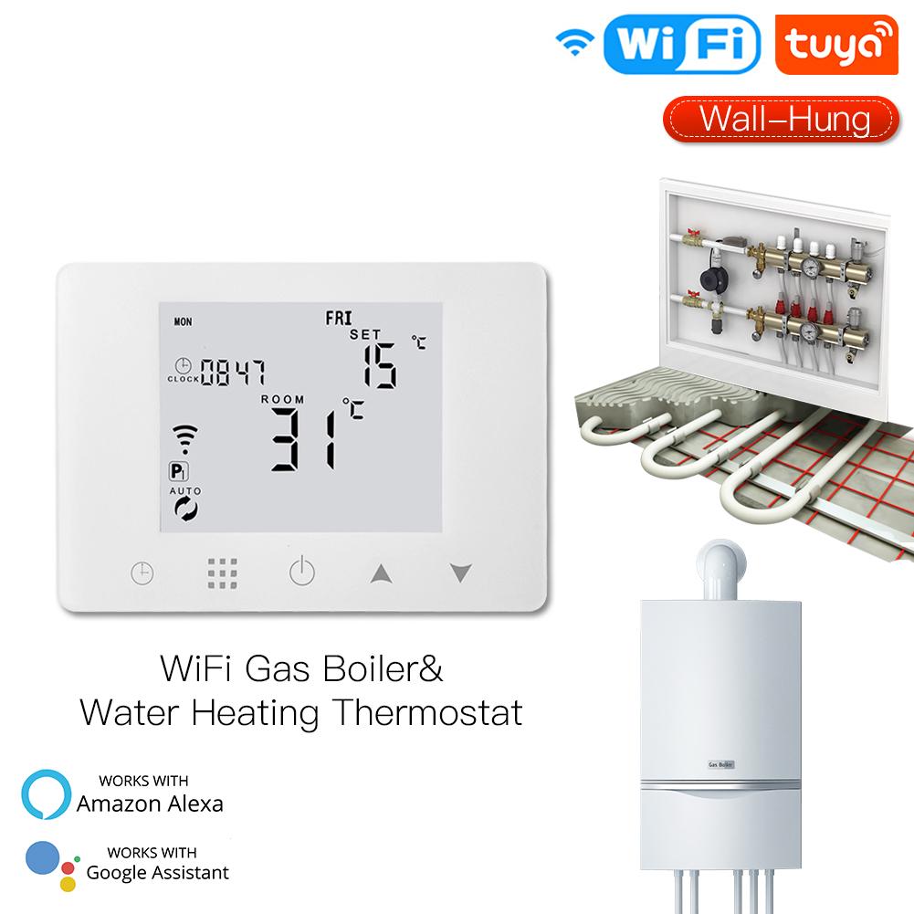 WiFi Smart LCD Wall-Hung Gas Boiler Water Underfloor Heating Temperature Controller - Moes