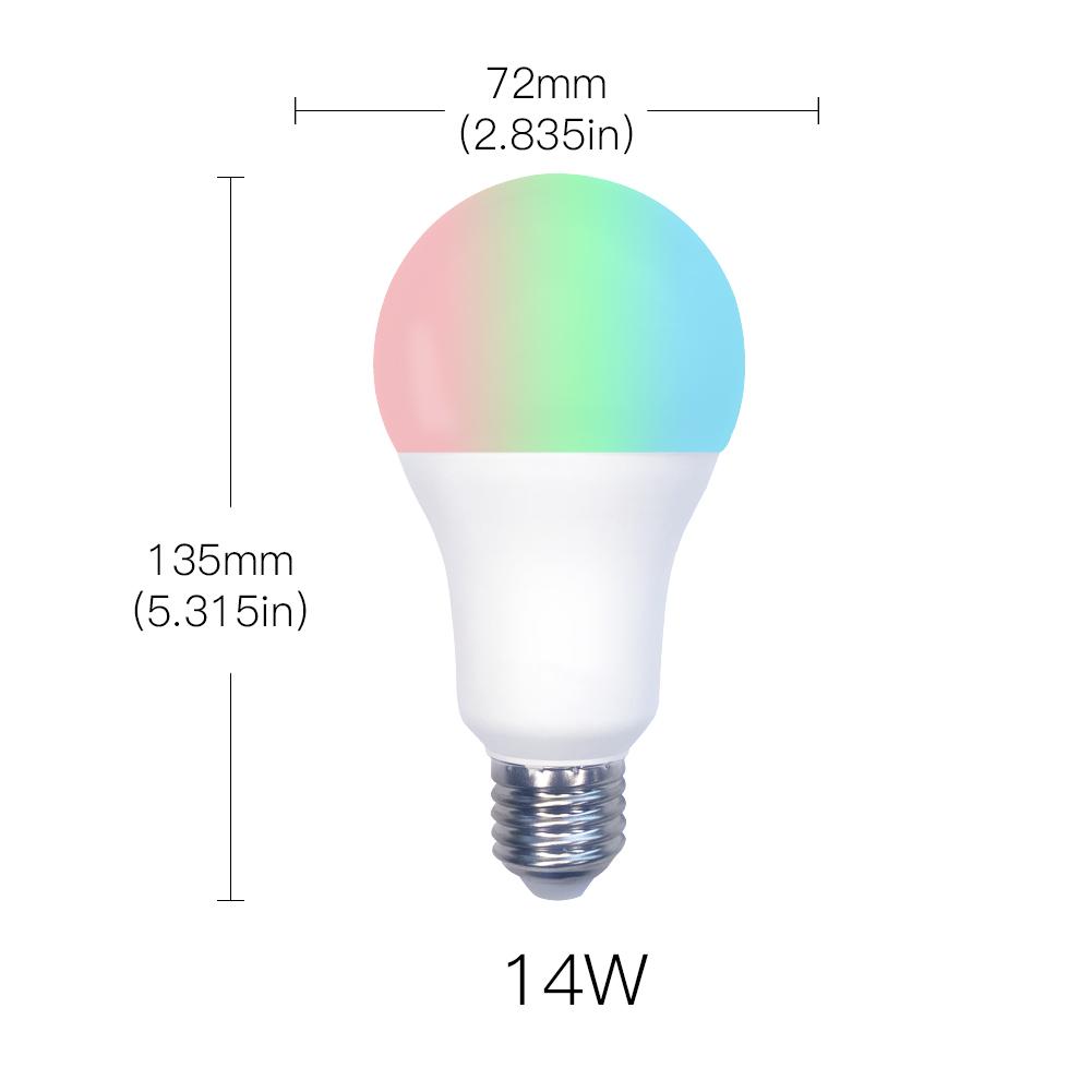 MOES WiFi Smart Color Changing Light Bulbs E27 Timer Smart Light Lamp