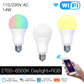 WiFi Smart LED Light Bulb Dimmable Lamp 14W,RGB C+W Smart Life Tuya App Music Rhythm E27 - Moes