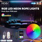Wifi Smart LED Neon Light Strip RGB Color Led Tape Lamp for TV Backlight, Home Party Decor - MOES