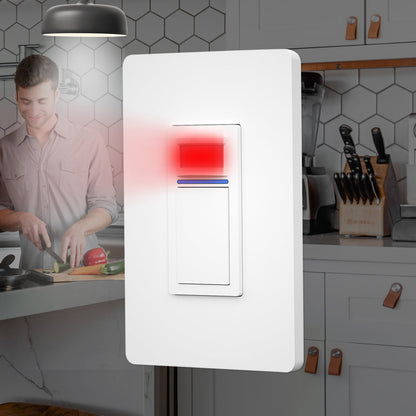 WiFi Smart Light PIR Motion Sensor Switch Single Pole Neutral Wire Required 110-125V - MOES