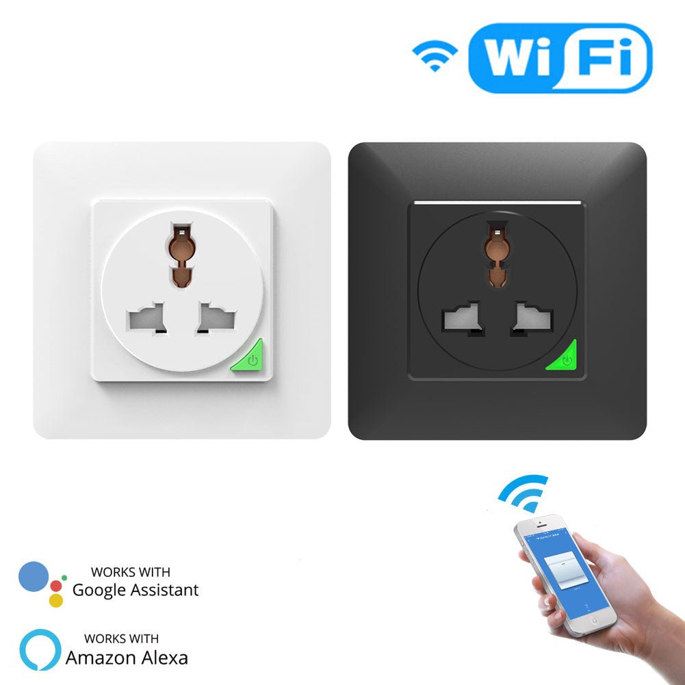 WiFi Smart Light Wall Switch Socket Outlet Push Button UN Version - Moes