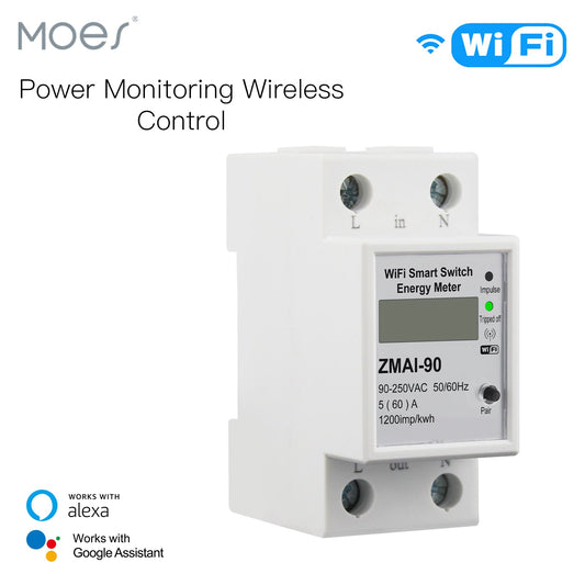 WiFi Smart Power Consumption Energy Monitoring Meter - MOES
