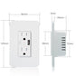 WiFi Smart Power Wall Socket with USB 2 Plug Outlets 15A - MOES