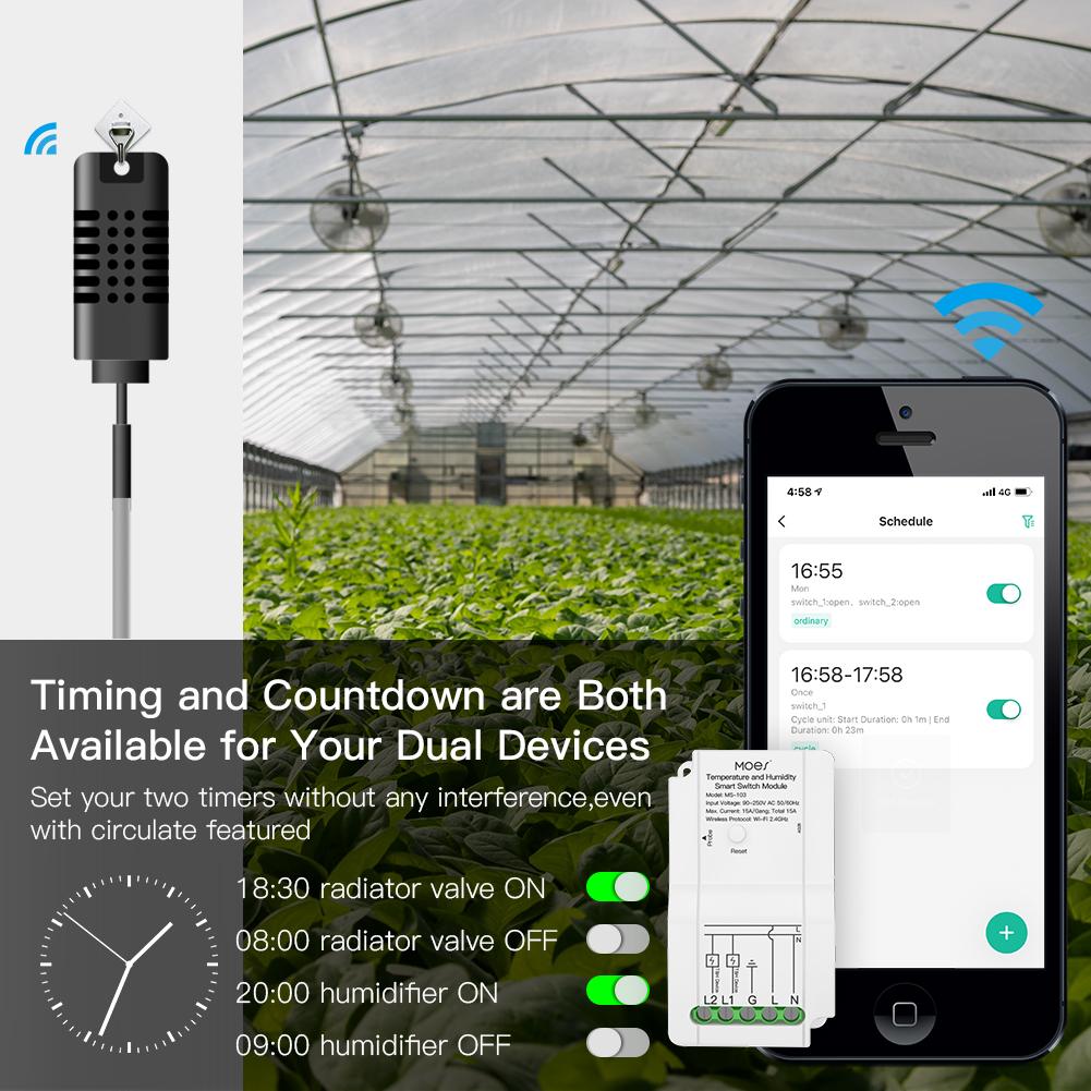 WIFI Greenhouse Monitoring System with Temperature & Humidity Alarms