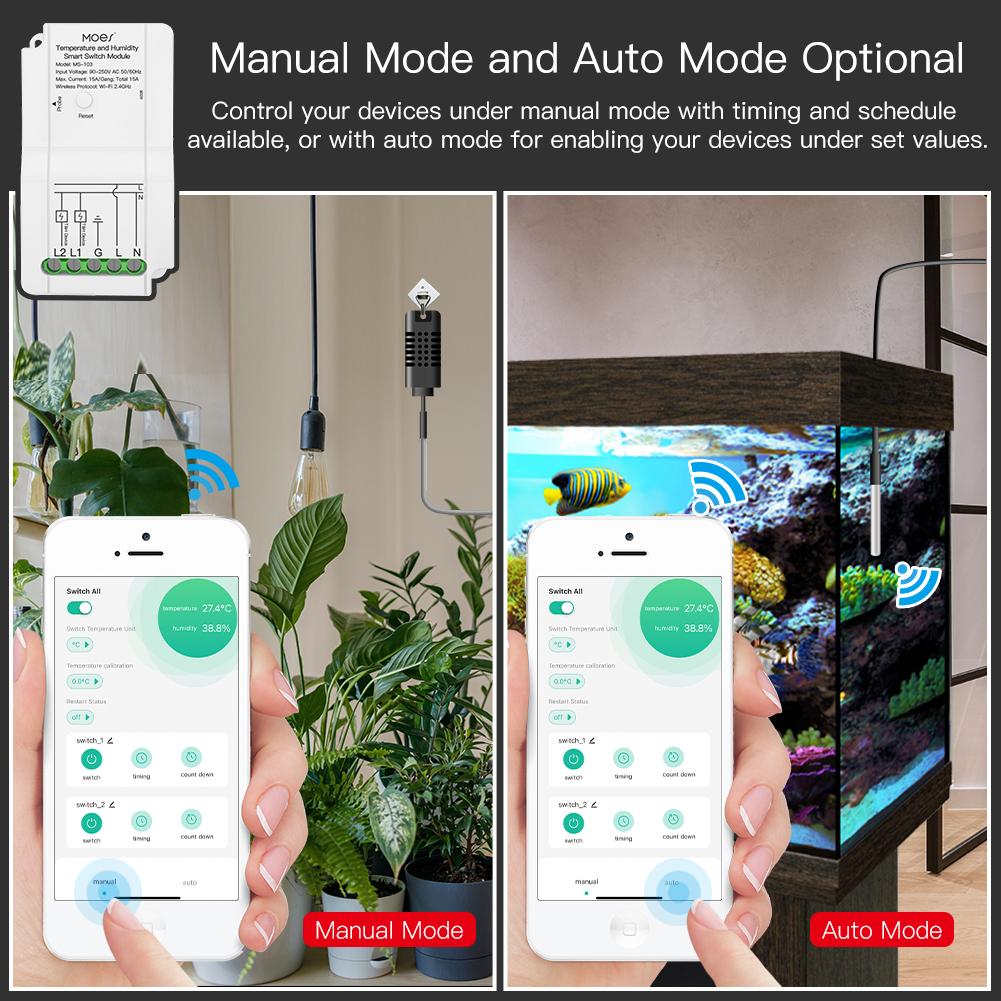 Manual Mode and Auto Mode Optiona - Moes