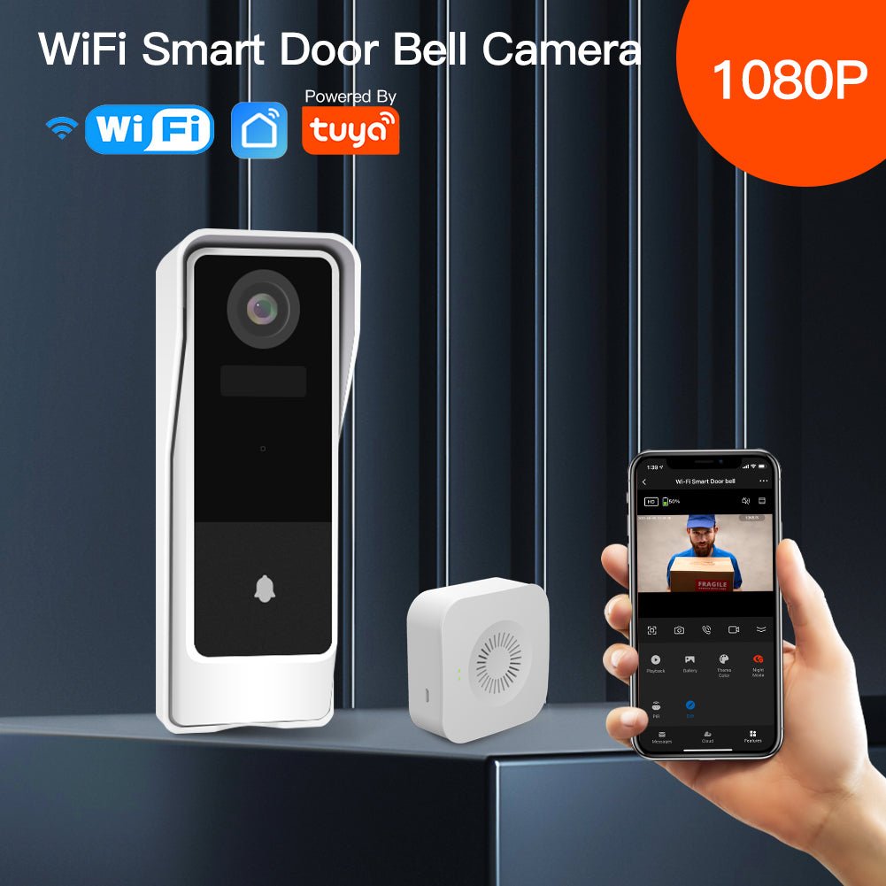 Wifi Tuya Smart Doorbell 1080P HD Wireless Camera Full HD PIR Motion Detection - MOES