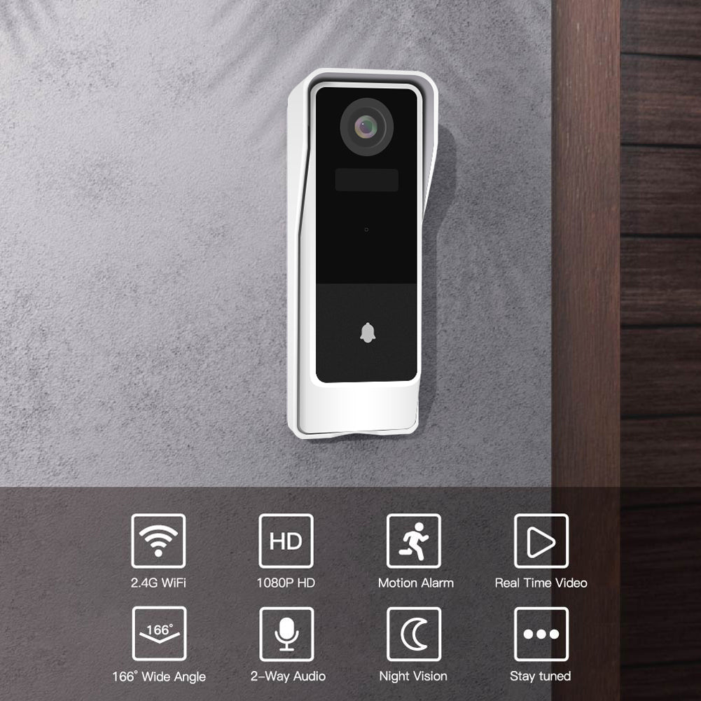Wifi Tuya Smart Doorbell 1080P HD Wireless Camera Full HD PIR Motion Detection - MOES