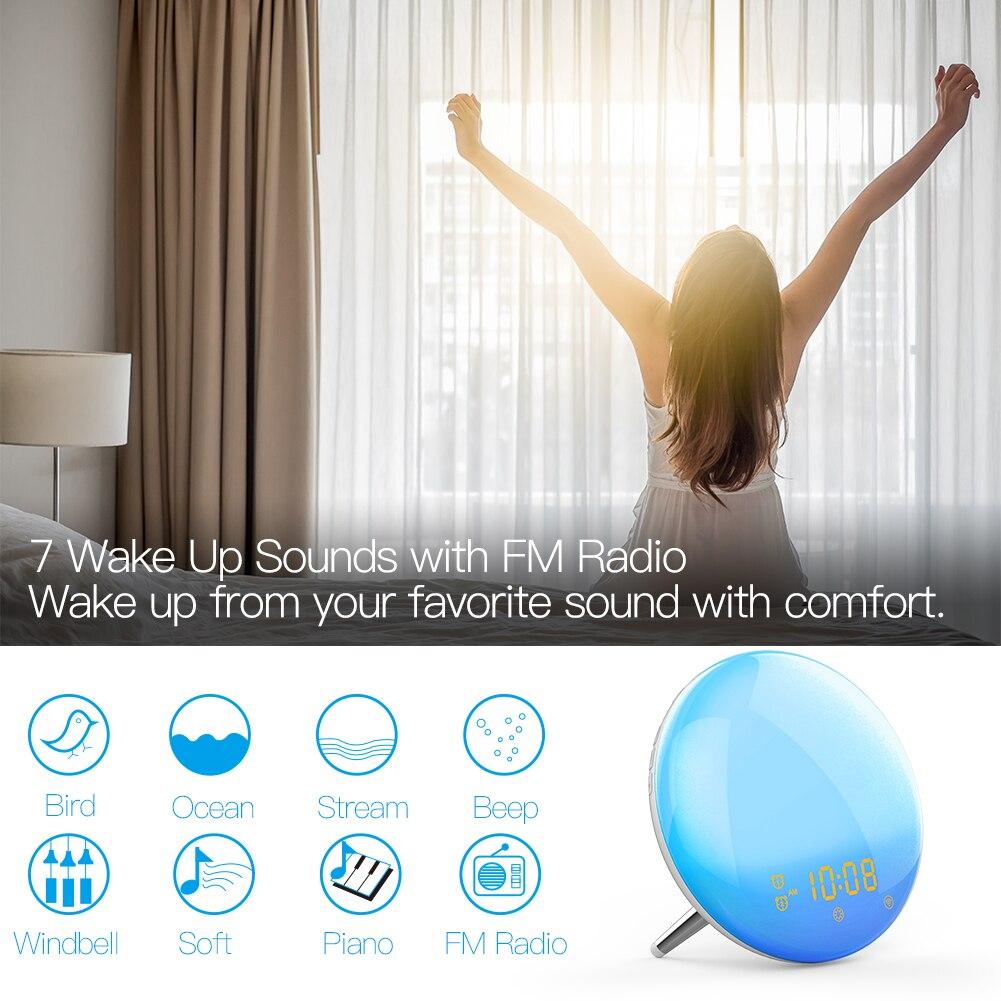 7 Wake Up Sounds with FM Radio Wake up from your favorite sound with comfort. - Moes