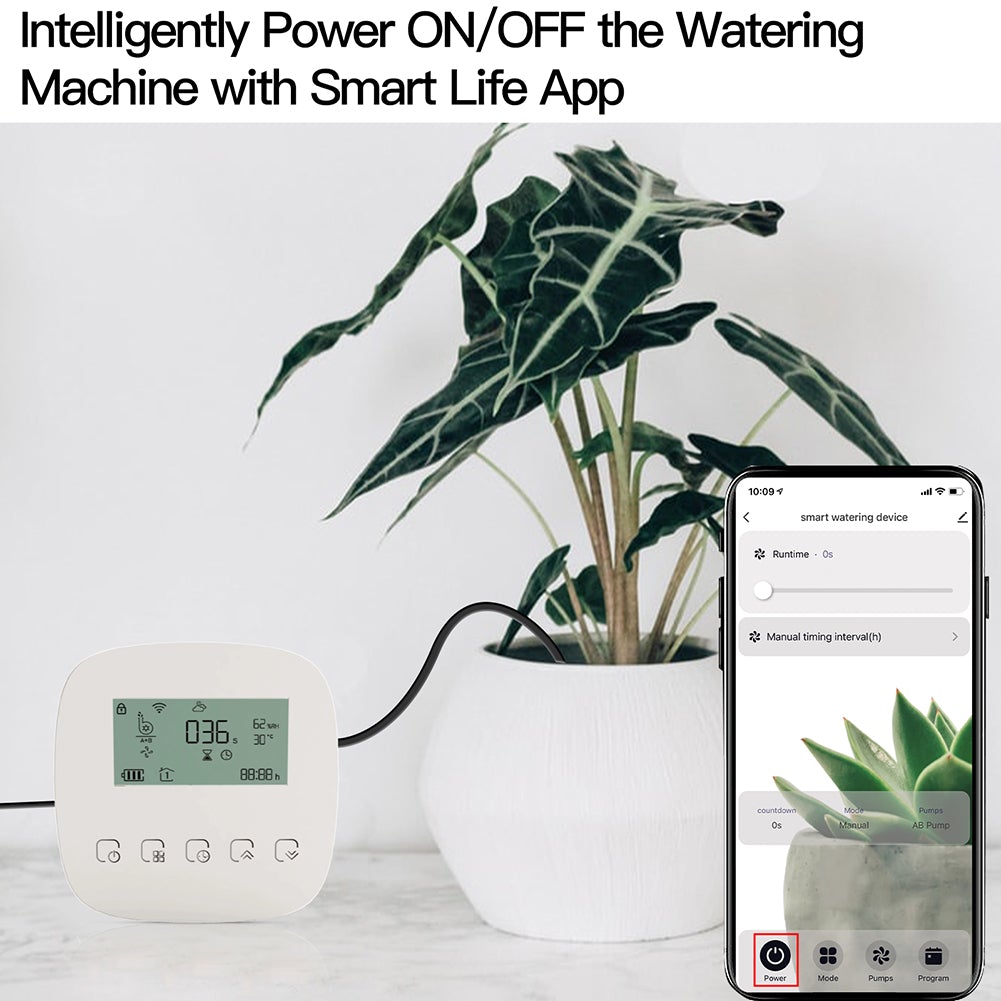 smart watering system for indoor plants WiFi Watering Pump Micro-drip Timer|Smart Dual Pump Irrigation System – MOES