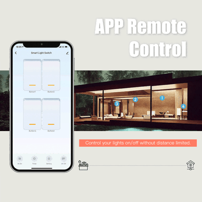 ZigBee 1/2/3/4 Gang Smart Light Switch, Alexa Google APP Remote Light Switching - MOES