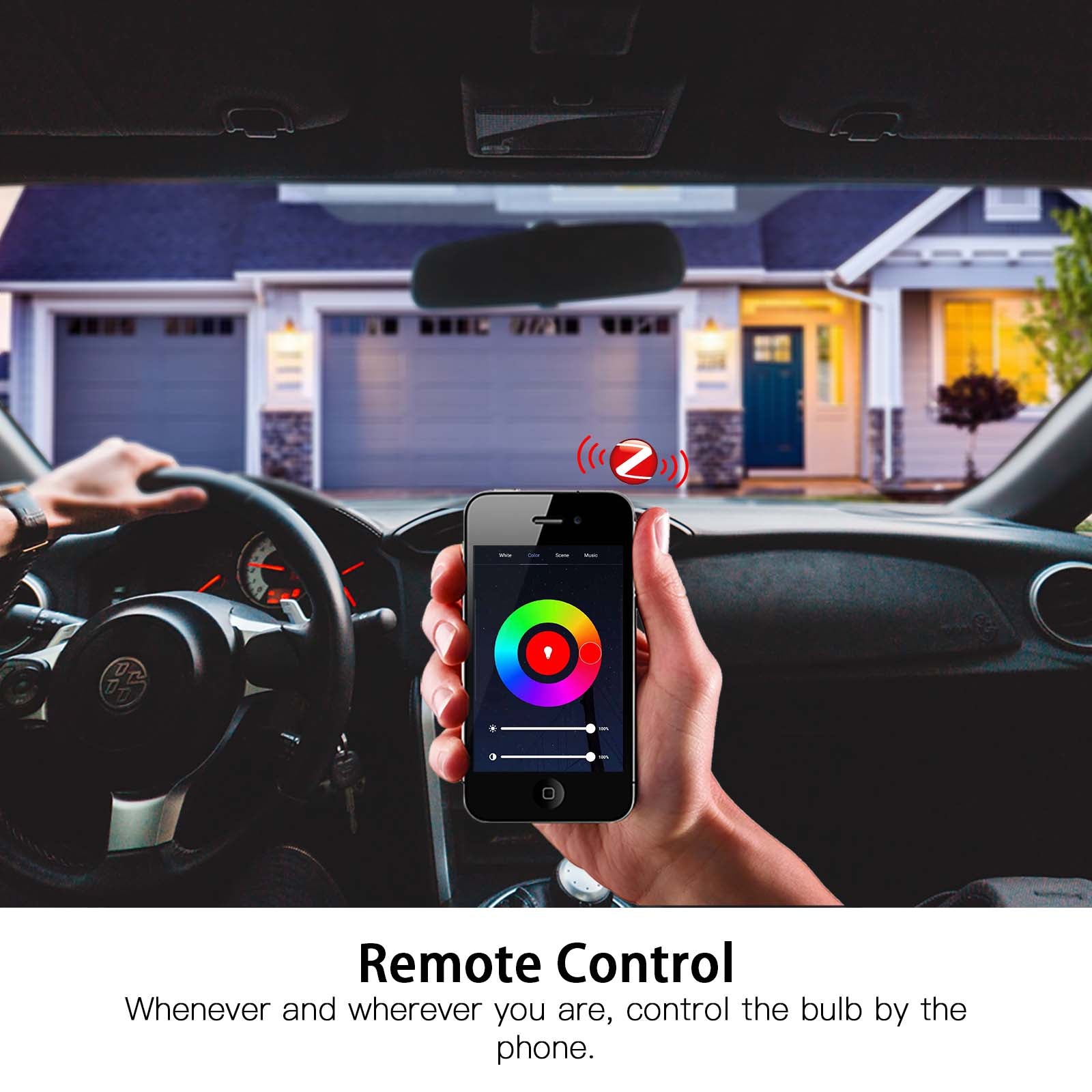 remote control, whenever and wherever you are, control the bulb by the phone. - MOES