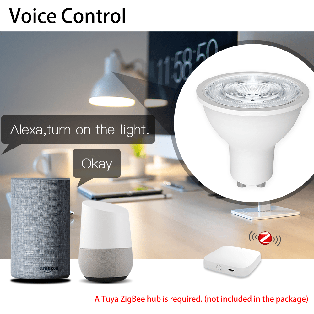 Lampada LED E27 5W smart CCT WiFi -  Alexa e Google Home