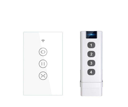 ZigBee RF433 Smart Curtain Blinds Shutter Touch Switch Multi-control Neutral Wire Required US - MOES