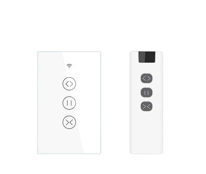 ZigBee RF433 Smart Curtain Blinds Shutter Touch Switch Multi-control Neutral Wire Required US - MOES