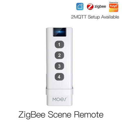 ZigBee RF433 Smart Curtain Blinds Shutter Touch Switch Multi-control Neutral Wire Required US - MOES
