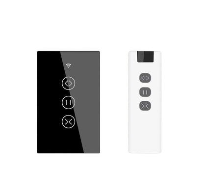 ZigBee RF433 Smart Curtain Blinds Shutter Touch Switch Multi-control Neutral Wire Required US - MOES