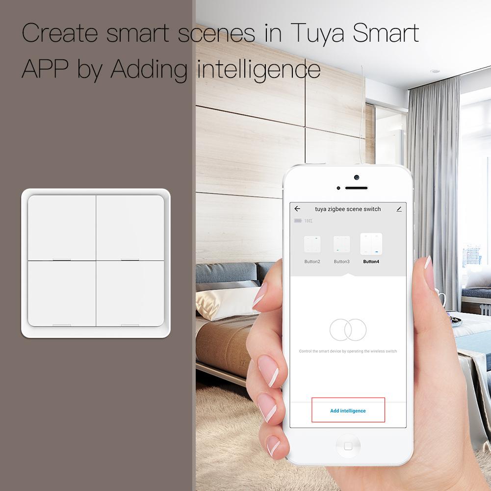 Create smart scenes in Tuya Smart APP by Adding intelligenge - MOES