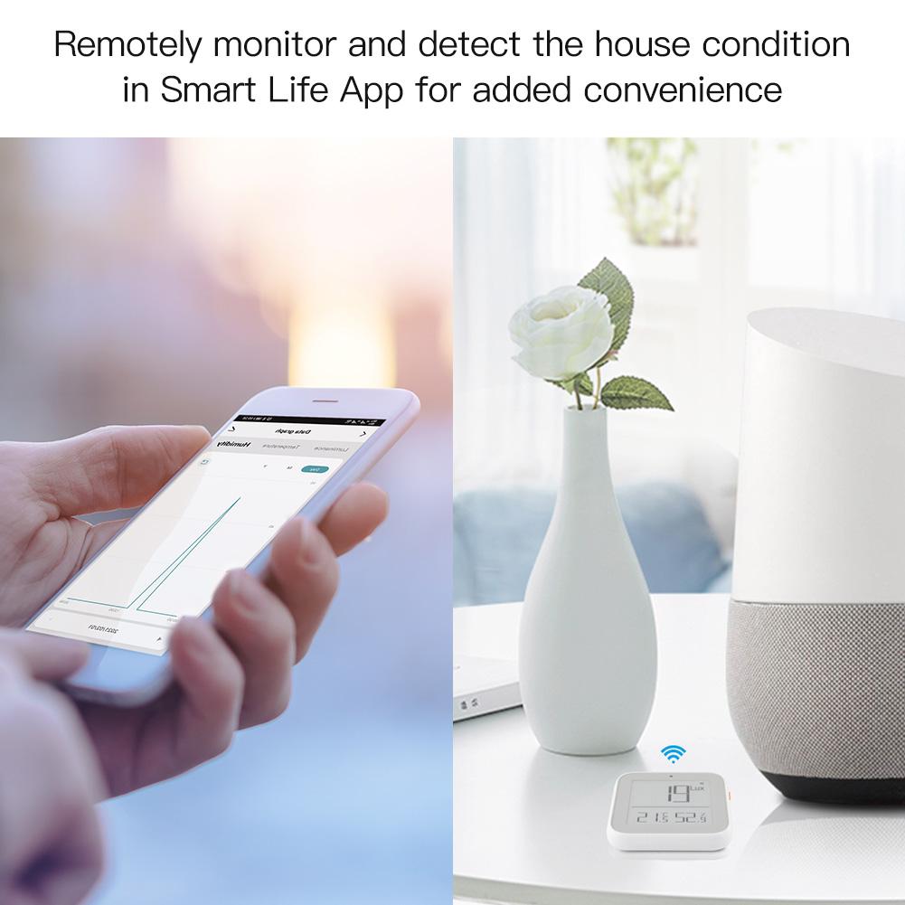 ZigBee Temperature Humidity Sensor Smart Home Remote Monitor Alexa Google  Home 