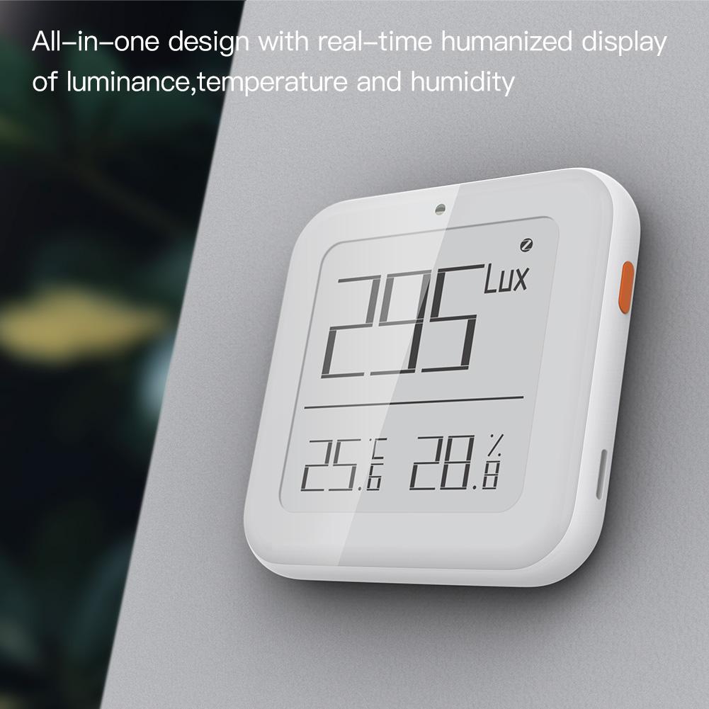 All-in-one design with real-time humanized display of luminance,temperature and humidity - Moes