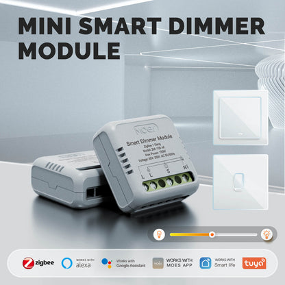 Zigbee Smart Dimmer Switch Module Timer Diy Breaker 1/2 Gang - MOES