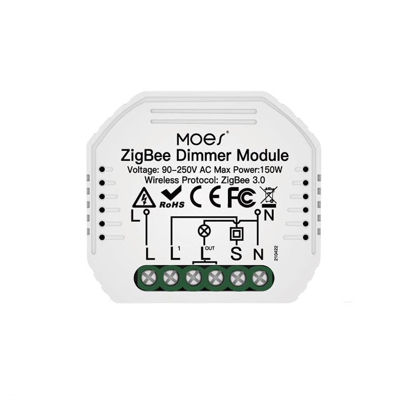 Roux eer Inwoner MOES ZigBee Smart Dimmer Switch Relay|2 way Gang Interruptor|ZM-105-MS