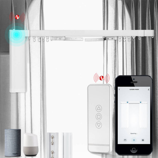 Smart ZigBee Curtain Tracks System|Electric Motorized Curtain Rail – MOES