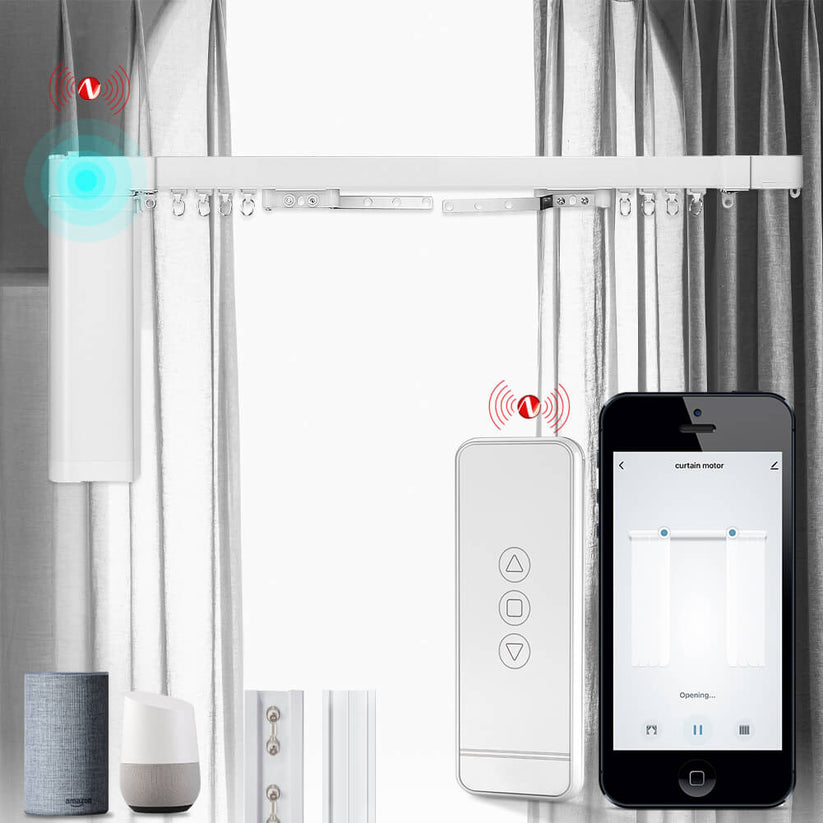Smart ZigBee Curtain Tracks System|Electric Motorized Curtain Rail – MOES