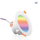 ZigBee Smart LED Downlight LED Dimming Round Recessed Spot Light RGB 2700K-6500K W+C light - MOES