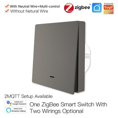 One ZigBee Smart Switch With Two Wirings Optiona - Moes